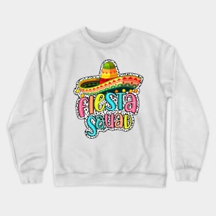 Let's Fiesta, Cinco de Mayo, Mexican, Fiesta Dalmatian Dots, Fiesta Squad Crewneck Sweatshirt